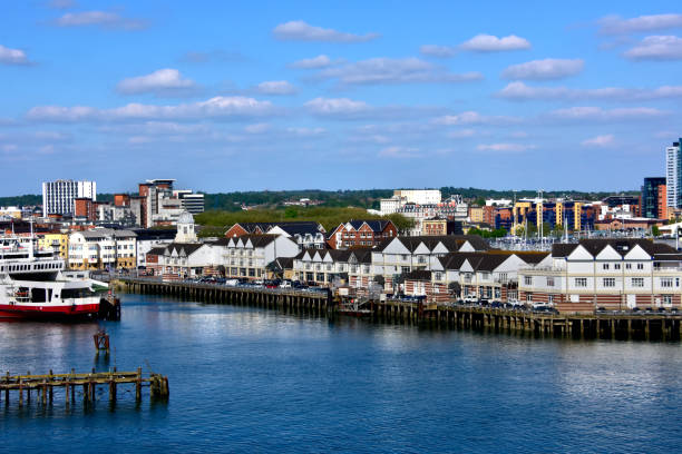 Ferry buildings on the pier at Southampton, England. Ferry  buildings on the Pier at Southampton, England. southampton england photos stock pictures, royalty-free photos & images