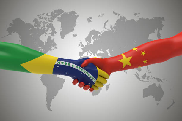 Brazil and China Handshake Bilateral talks