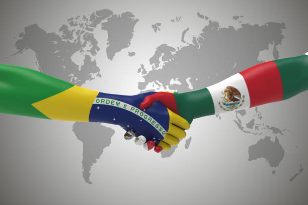 istock Brazil and Mexico Handshake Bilateral talks 970232766