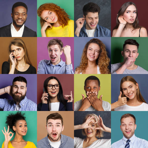 istock Diverse young people positive and negative emotions set 970232820