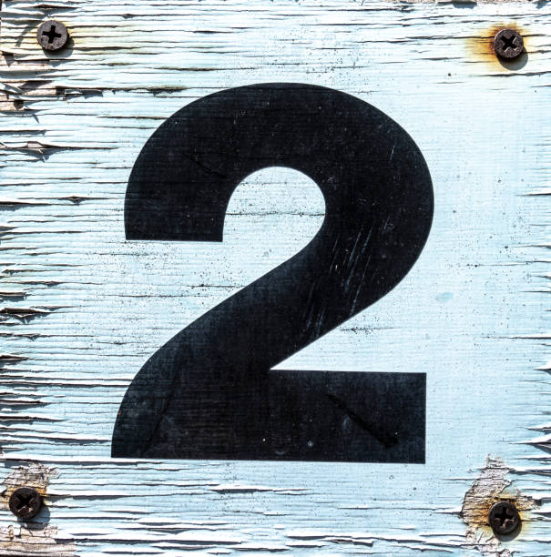 istock Written Wording in Distressed State Typography Found Number 2 Two 970233784