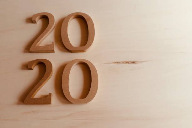 istock Year 2020 in wooden numbers 970236200