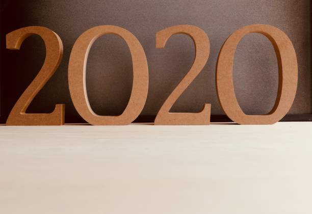istock Year 2020 in wooden numbers 970236380