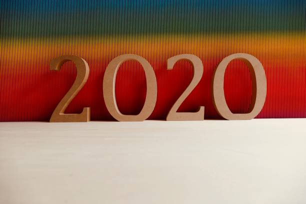 istock Year 2020 in wooden numbers 970236532