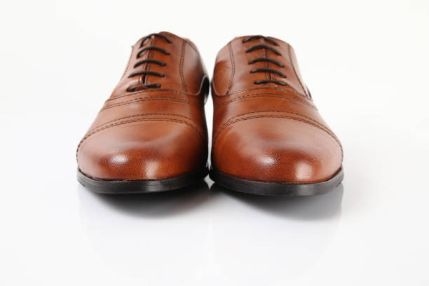 istock Male brown leather elegante shoes 970236912