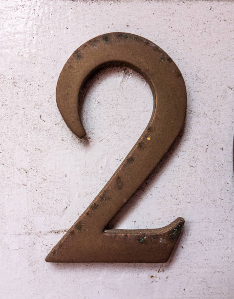 istock Written Wording in Distressed State Typography Found Number 2 Two 970240792