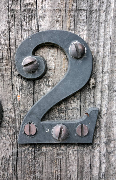 istock Written Wording in Distressed State Typography Found Number 2 Two 970240992
