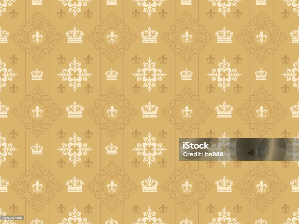 Modern Royal Pattern Royal Seamless Pattern Stock Illustration - Download Image Now ...