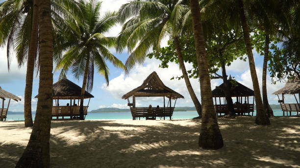 istock Beautiful beach on tropical island. Daco island, Philippines, Siargao 970241504