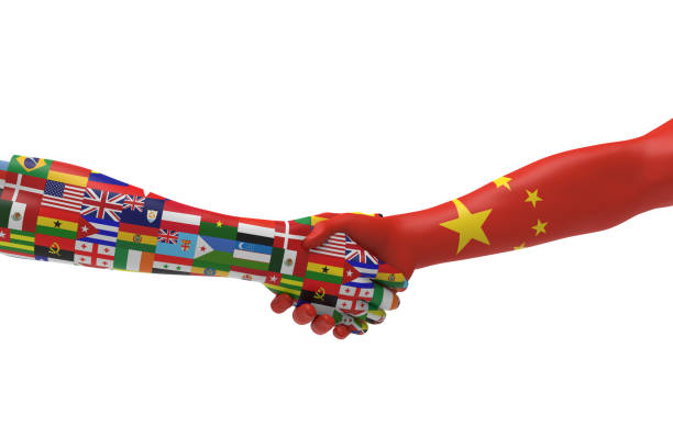 istock Global Businesses and China Handshake Bilateral talks 970244694