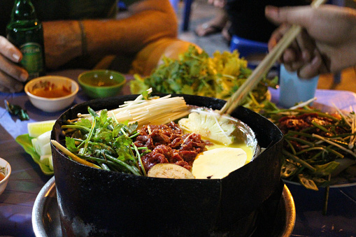 Streetside food in Hanoi