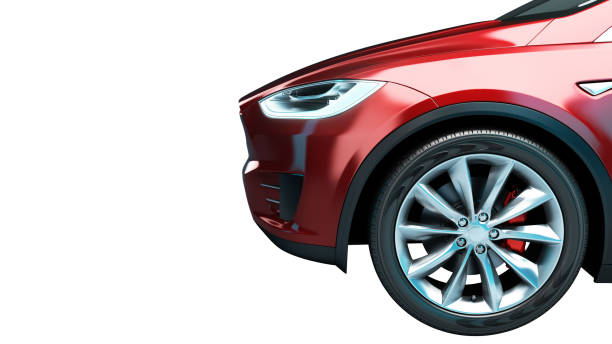 istock front of the red car side view 3d render on white no shadow 970245102
