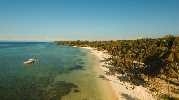 istock Aerial view beautiful beach on a tropical island. Philippines,Bohol 970252262