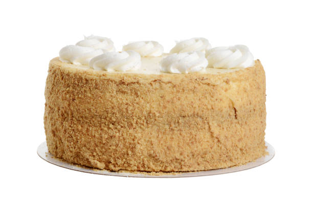 istock isolated cookie crumble cake with whipped cream 970253242