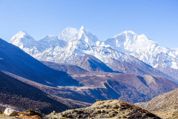 istock Himalaya mountain views on route to Everest Base Camp 970253446