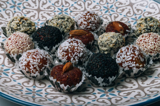 istock sweets from dried fruits with nuts and sesame seeds 970267014