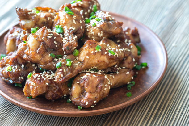 istock Chicken teriyaki wings 970270338