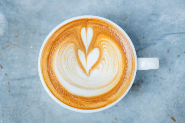 istock Aerial view of latte art 970270736