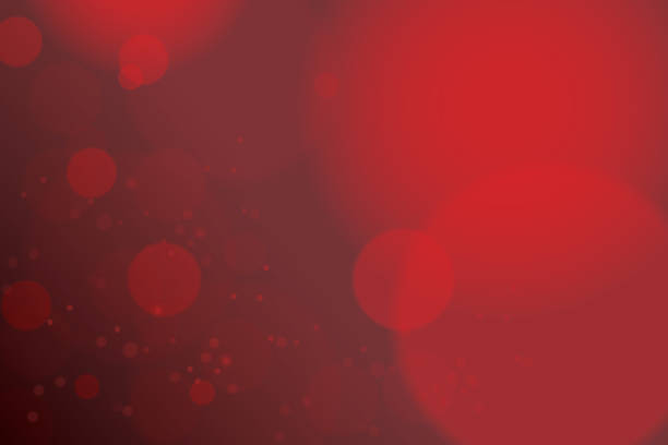 ilustrações de stock, clip art, desenhos animados e ícones de bright red high key bokeh dot background - christmas backgrounds holiday focus on background