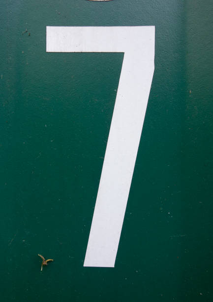 istock Written Wording in Distressed State Typography Found Number Seven 7 970287296