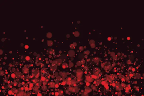 Vector illustration of Red bokeh background