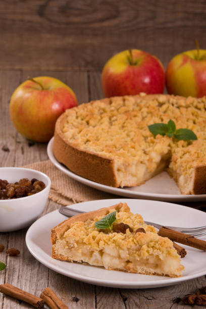 Crumble apple cake.