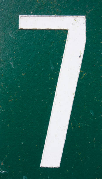 istock Written Wording in Distressed State Typography Found Number Seven 7 970292066