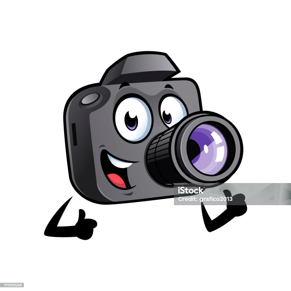 Cartoon Camera Mascot Stock Illustration - Download Image Now - Camera -  Photographic Equipment, Cartoon, Mascot - iStock