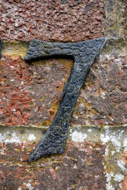 istock Written Wording in Distressed State Typography Found Number Seven 7 970296234