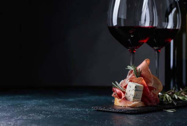 istock Sandwich with prosciutto, blue cheese and rosemary . 970296950