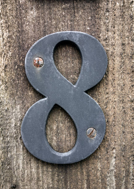 istock Written Wording in Distressed State Typography Found Number Eight 8 970304500
