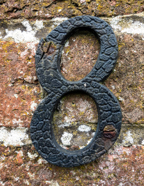 istock Written Wording in Distressed State Typography Found Number Eight 8 970304880