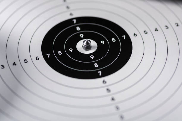 istock shots, shields and cartridges - shooting position on the sport shooting range 970323048