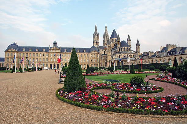istock Caen (Normandy) - Abbey exterior and gardens 97033359