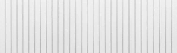 istock Panorama of White wood planks background 970344156