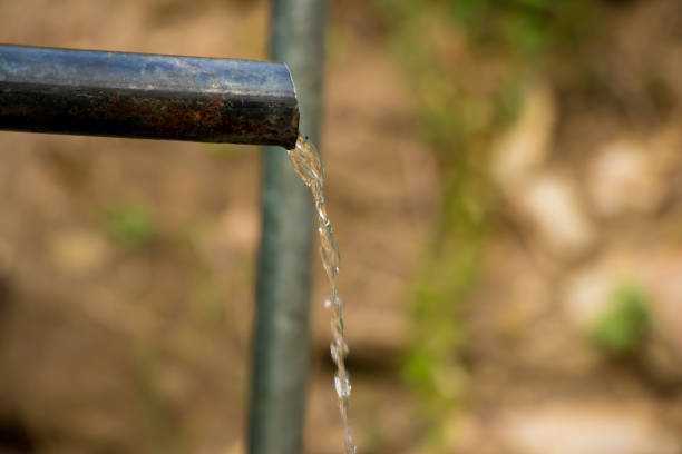 istock Image of flowing water from a tap 970357854