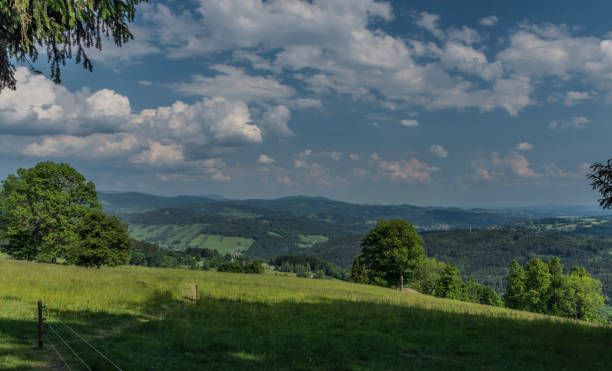 istock Paseky nad Jizerou village in spring sunny day 970361170