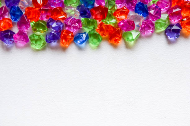 istock Decorative Colorful Crystal Beads for a Background 970369402