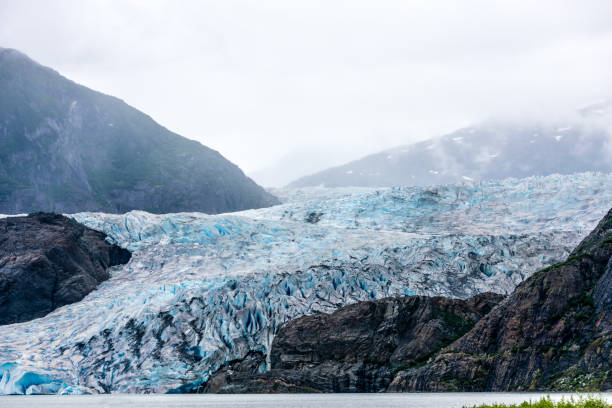 istock The Blue Ice of Mendenhall Glacier 970376720