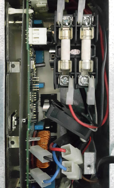 istock electrical part and accessories in the  control cabinet , Lock out control and power 970380760