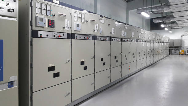 istock electrical part and accessories in the  control cabinet , Lock out control and power 970380898