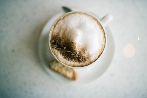 istock Cup of delicious foamy cappuccino 970381828