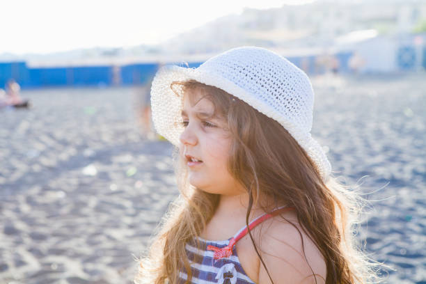 istock Little Girl Portrait at Beach 970384542