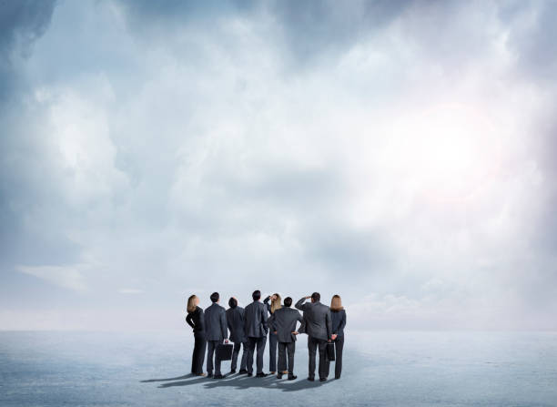 istock Group Of Businesspeople Looking For Direction 970387968