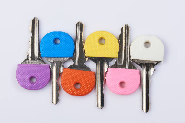 istock Set of colorful keys 970389050