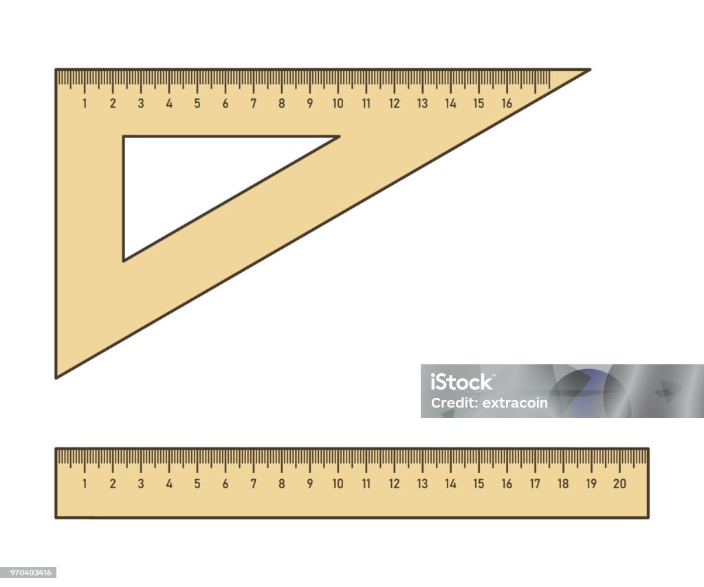 Thước Kẻ Hình Tam Giác Và Thẳng Hình minh họa Sẵn có - Tải xuống ...