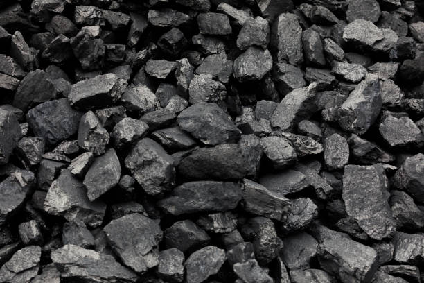 istock Natural black coals for background. Industrial coals 970408998