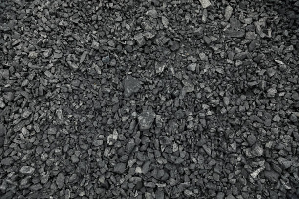 istock Natural black coals for background. Industrial coals 970409388