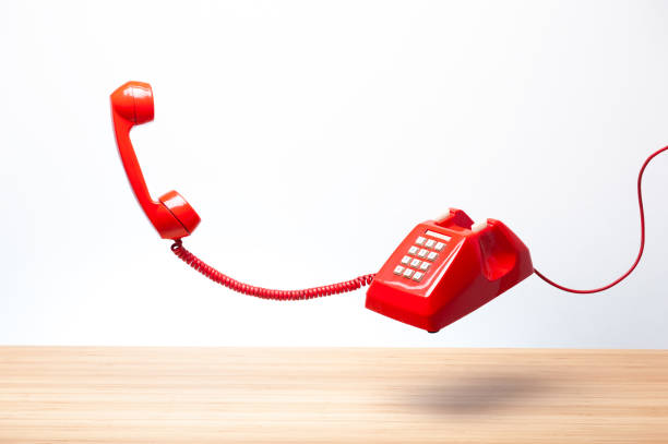 istock Urgent call waiting , classic red telephone receiver 970416058