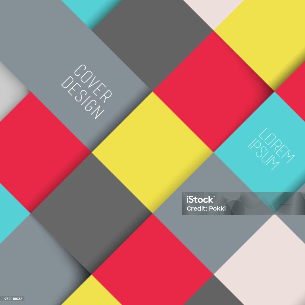 Square Pattern Abstract Background Wallpaper Stock Illustration ...